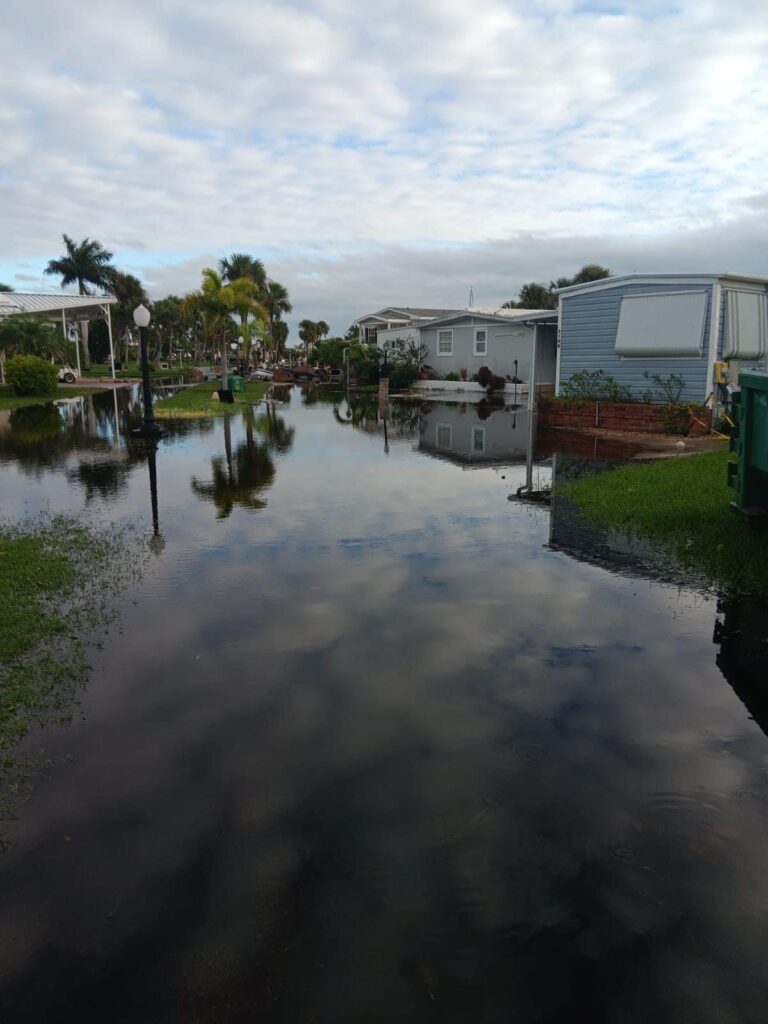 stress from flooding from hurricane milton