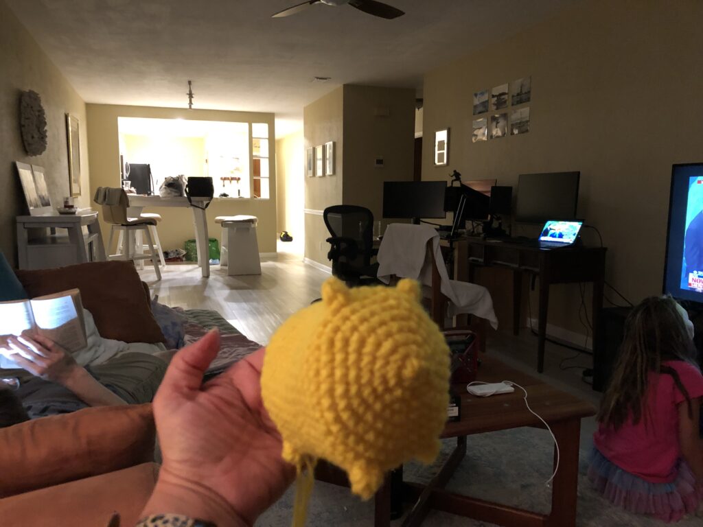 crocheting to cope with hurricane stress